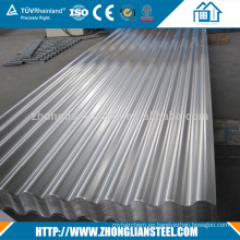 Hoja de techumbre acanalada galvanizada aluminio al por mayor del cinc del acero del metal